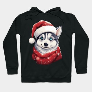 Christmas Husky Dog Hoodie